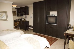 Spacious self-catering twin rooms